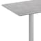 Flash Furniture 30" x 24" Outdoor Tabletop, Gray Faux Concrete, Seamless Surface Technology, 22x22 Silver X Base ST-REC2430-CMGY-T2222S-GG - alternate 8