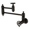 Kingston Brass Wall Mount Pot Filler Faucet with Knurled Handle, Oil Rubbed Bronze KS3105RKZ - alternate 1