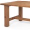 Homeroots 95" Natural Reclaimed Wood Trestle Base Dining Table 604016 - alternate 12