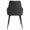 Leisuremod Sonnet Modern Dining Chair in Charcoal Fabric and Iron Legs SC51CH - alternate 8