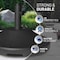 Us Weight 30 lbs. Cement Prefilled Round Bronze Umbrella Base for Patio Table FUB30BZ - alternate 6