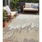 Homeroots 5' X 8' Ivory And Beige Abstract Washable Indoor Outdoor Area Rug 613633 - alternate 1