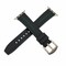 Elegani Band Compatible with Apple Watch 42mm, Black/Green, Silver, Black, Yellow Gold, Rose Gold Buckle TPSIVRB-BLKGRN-42 - alternate 1