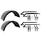 Mytee Products 4pc Poly Fender Kit 2 Poly Fender Mounting Kit 2 Smooth Poly Fender - fits 19.5 in Wheels, 2PK PF-Sx2PFMK-Bx2 - alternate 1