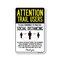 Signmission PSA, Trail Users Practice Social Distancing, 14in X 10in Peel And Stick Wall Graphic, RD-1014-25371 OS-NS-RD-1014-25371 - alternate 1