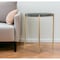 Homeroots 22" Gray and Gold Marble and Iron Round End Table 556563 - alternate 8