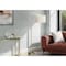 Monarch Specialties Lighting, 65''h, Floor Lamp, Brass Metal, Ivory / Cream Shade, Contemporary I 9750 - alternate 1