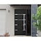 Vdomdoors Steel Door Deux 1105 Black Enamel Sidelight Exterior Window Sidelite Stainless Inserts Entry Door P DEUX1105EXD-BLK-W36+12xH80-LH-O - alternate 5