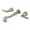 Kingston Brass Two-Handle Wall Mount Tub Faucet, Brushed Nickel KS5028KL - alternate 1