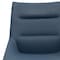 Homeroots Set of Two Navy Blue and Black Faux Leather and Metal Dining Side Chairs, 2PK 719105 - alternate 7
