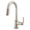 Brizo Litze Pull-Down Prep Faucet with Arc Spout, Industrial Handle Stainless 63944LF-SS - alternate 2