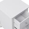 Homeroots 22" White Wood Square Two Drawer Nightstand 653106 - alternate 7