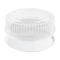 Smarty Had A Party 12 in White Round Plastic Trays with Lids, 25PK 9922WHCS-CASE - alternate 1