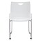 Office Star Products STC Series Sled Base Leg Stack Chair, White / Silver STC8302C2-11 - alternate 7