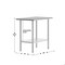 Flash Furniture Reese 24x36 Portable Work Table, Steel Top Shelf and Adjstbl Glvnzd Steel Undershelf NH-WT-2436-GG - alternate 7