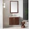 James Martin Vanities Amberly 30" Single Vanity, Mid-Century Walnut, w/ 3 CM Siberian Silestone Top 670-V30-WLT-3SFR - alternate 6