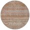 Homeroots 8' Copper Tan And Beige Round Floral Washable Indoor Outdoor Area Rug 606190 - alternate 6