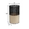 Happimess Harper Modern 4.13-Gallon 2-Tone Faux Wicker Cylinder Outdoor Trash Can, Black/Cream HPM1101D - alternate 7