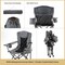 Arrowhead Outdoor Portable Folding Camping Quad Chair with 6-Can Armrest Cooler, Granite Gray KKS0316U - alternate 5