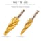 Neiko Step Drill Bits with 4-Flute Spiral-Grooved Design &1/4'' Hex Shanks, Step Up Drill Bit 10172A - alternate 6