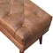Homeroots 35in Brown Genuine Leather and Solid Wood Upholstered Storage Bench With Cabinet 717473 - alternate 7