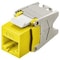 Hubbell HJ6A Series Cat 6A Shielded Jack, Yellow HJU6AY - alternate 1