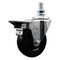 Service Caster 4 Inch Hard Rubber 10 MM Threaded Stem Caster with Brake SCC-TS20S414-HRS-PLB-M1015 - alternate 1
