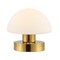 Jonathan Y Zoe 5.75" Modern Minimalist Iron Rechargeable Integrated Portable LED Table Lamp, Brass Gold/White JYL7113C - alternate 1