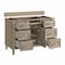 James Martin Vanities Lorelai 48" Single Vanity, Whitewashed Oak, w/ 3 CM Tajnar Eclos Top w/FreePower Wireless Charger 424-V48-WWO-FTJR - alternate 8
