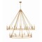 Z-Lite Dennison 28-Light Chandelier, 60 in W, Signature Brass 4005-28SBR - alternate 7