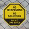 Signmission No Trespassing No Soliciting Police, 18 inch X 18 inch, Plastic Sign, 2PK OC-P-2PACK-18-102 - alternate 7