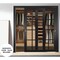 Sartodoors Sliding Closet Bypass Doors, Felicia 3355 Matte Black with Clear Glass, Sturdy Rails Moldings Trim FELICIA3355DBD-BLK-64 - alternate 5