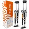 Surpro Double-Sided Drywall Stilts, Magnesium Base, 16 in - 24 in Height, QuadLock Contractor-Grade Stilts S2-M-1624 - alternate 1