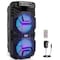 Pyle Pyle Bluetooth PA Speaker System, 600W Rechargeable, Dual 8 in Subwoofer, Party Lights, Radio, Remote PPHP2836B - alternate 1
