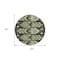 Homeroots 8' Olive Green And Artichoke Green Round Southwestern Washable Indoor Outdoor Area Rug 587820 - alternate 5