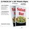 Signmission Salad Bar, Plastic Signs Only 24 Inch x 36 Inch, Corrugated Plastic, 2PK CSB-2436-2PACK-Salad Bar - alternate 2