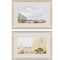 Homeroots Set Of Two Placid Repose Gold Framed Print Wall Art, 2PK 525111 - alternate 1