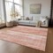 Homeroots 5' X 8' Orange And Salmon Botanical Leaves Washable Indoor Outdoor Area Rug 581973 - alternate 8
