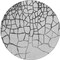 Homeroots 8' Gray And Charcoal Round Abstract Washable Indoor Outdoor Area Rug 601130 - alternate 9
