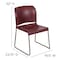 Flash Furniture Burgundy Plastic Stack Chair RUT-238A-BY-GG - alternate 7