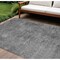 Homeroots 10' X 14' Gray And Smoky Black Abstract Washable Indoor Outdoor Area Rug 609321 - alternate 1