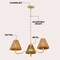 Jonathan Y Grady 27" 3-Light Coastal Farmhouse Adjustable Swooping Arm Metal w/Hand-Woven Rattan Shades LED Cha JYL9559B - alternate 9