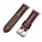 Elegani Leather Band Compatible with Apple Watch 46mm, Dark Brown, Dark Brown/Rose Gold/Yellow Gold Buckle OWLSPAM-DBRN-46 - alternate 1