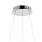 Jonathan Y Brice 15.75" Modern Contemporary Metal Round Integrated LED Pendant, Chrome JYL7202C - alternate 11