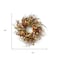 Homeroots 20" Green Brown  And White Fall Mixed Assortment Artificial Wreath 516074 - alternate 2