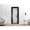 Sartodoors Solid French Door Frosted Glass Planum 2112 Black 18x96 Solid Core Modern Interior PLANUM2112ID-BLK-18 x 96-Butterfly - alternate 5