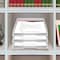 Acrimet Stackable Letter Tray Front Load Letter Size Document Organizer Plastic White 1 Unit 211.6 - alternate 8