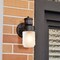 Globe Electric LED Wall Lantern - Mountain Frost Finish, Matte Black Frame 60000102 - alternate 6