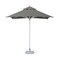 Homeroots 8ft Charcoal Polyester Square Market Patio Umbrella 491962 - alternate 1