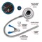 Performance Tool Torque Angle Gauge, Flexible Clip Arm, 1/2 in. Drive, 360 Degree Scale M210 - alternate 7
